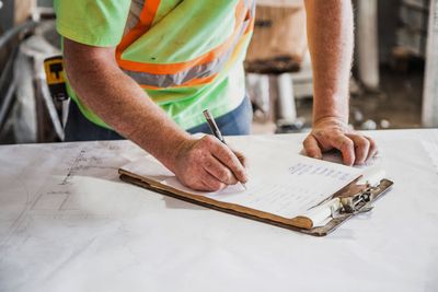 Job costing sheets and project profitability calculations for contracting business